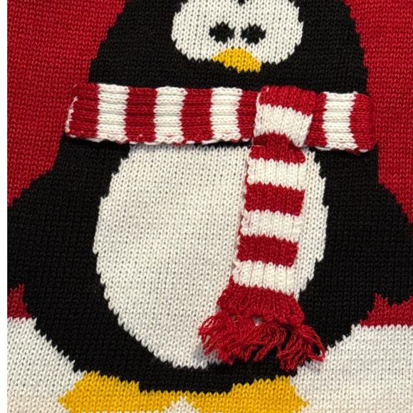 NWOT Karen Scott Penguin Christmas Sweater M - Picture 5 of 5